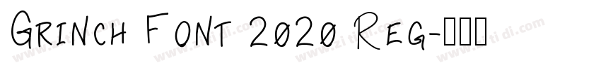 Grinch Font 2020 Reg字体转换